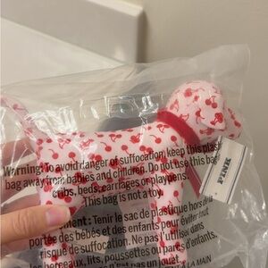 Victoria's Secret Red and White Dog Plush